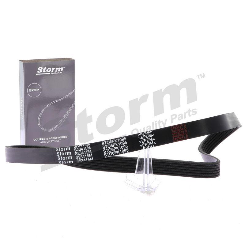 Courroie trapézoïdale à nervures STORM QUALITY PARTS STO6PK1095