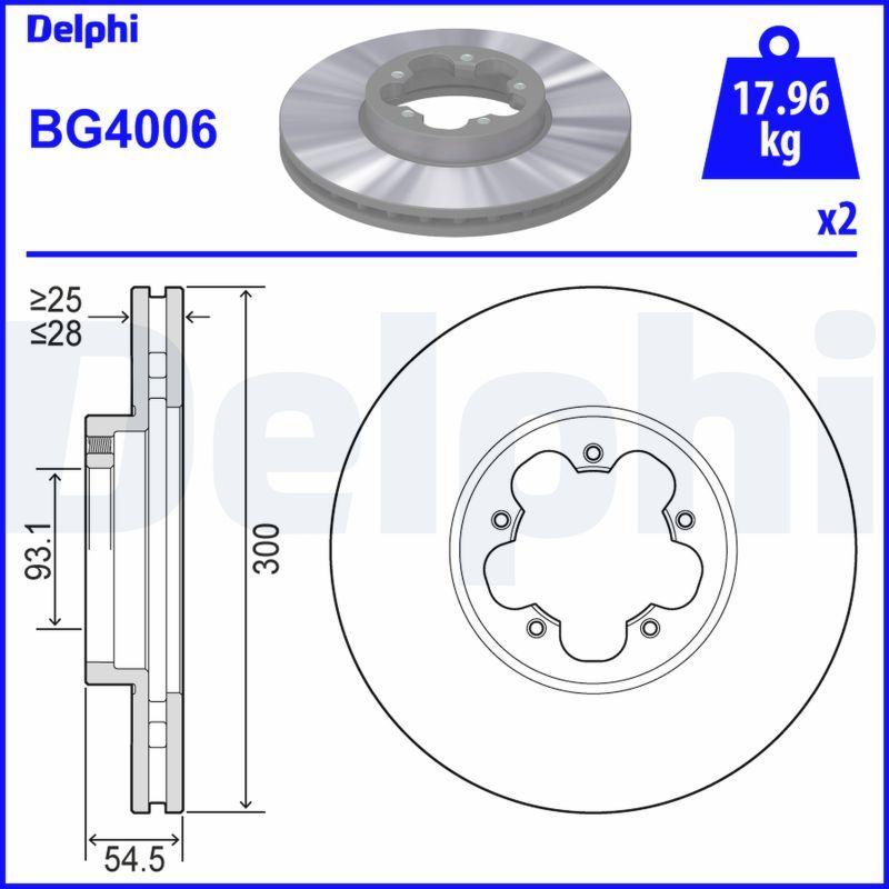 Disque de frein DELPHI BG4006