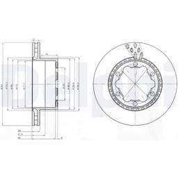 Disque de frein DELPHI BG9015