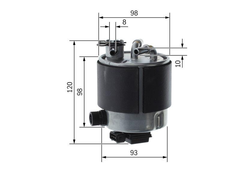 Filtre à carburant BOSCH F 026 402 126
