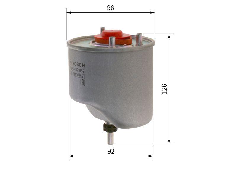 Filtre à carburant BOSCH F 026 402 862