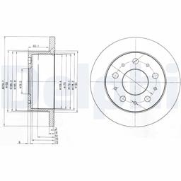 Disque de frein DELPHI BG3923