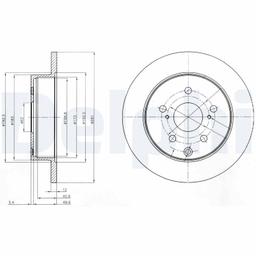 Disque de frein DELPHI BG4115