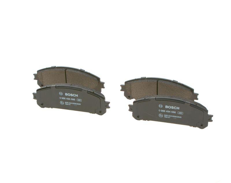 Kit de plaquettes de frein, frein à disque BOSCH 0 986 494 686