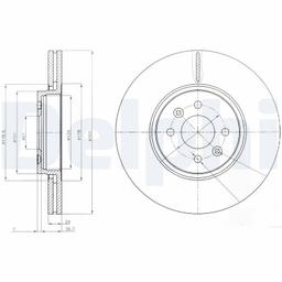 Disque de frein DELPHI BG3929