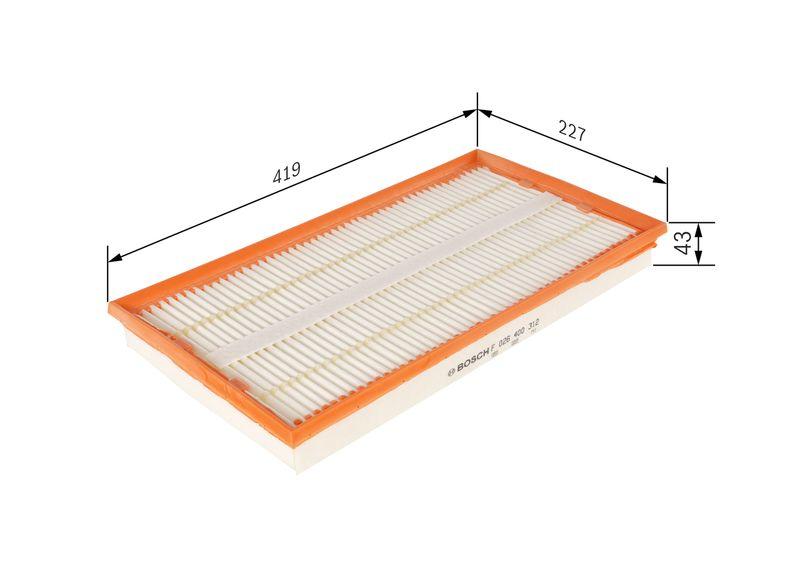 Filtre à air BOSCH F 026 400 312