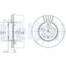 Disque de frein DELPHI BG2623C