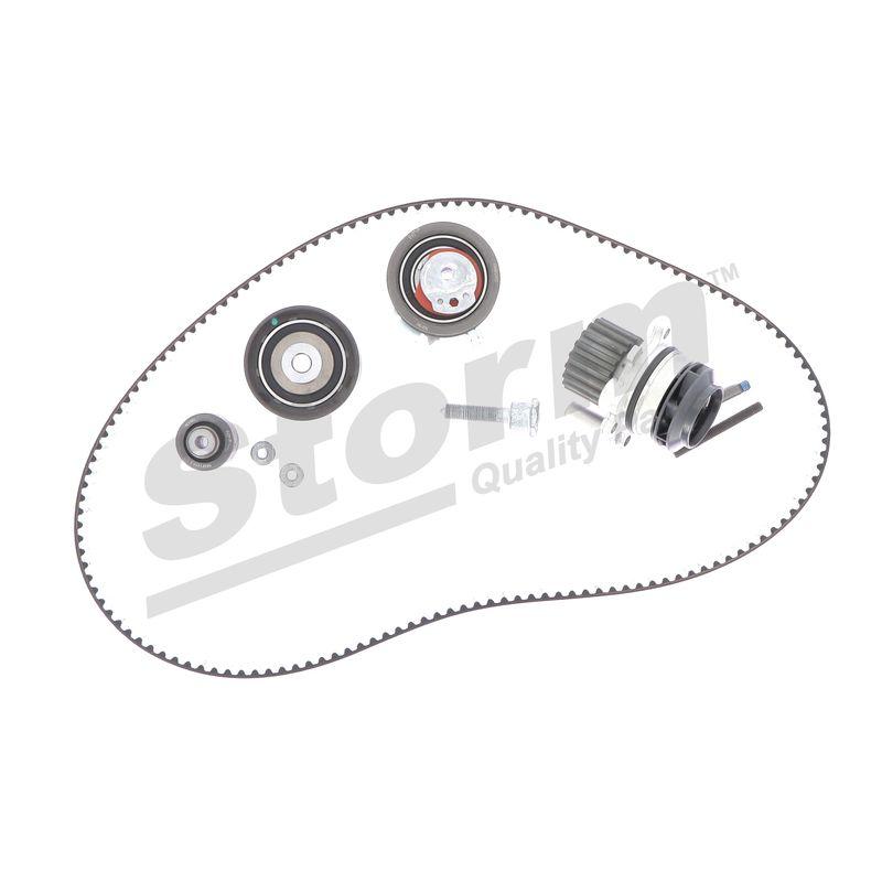 Pompe à eau + kit de courroie crantée STORM QUALITY PARTS 5550732KP