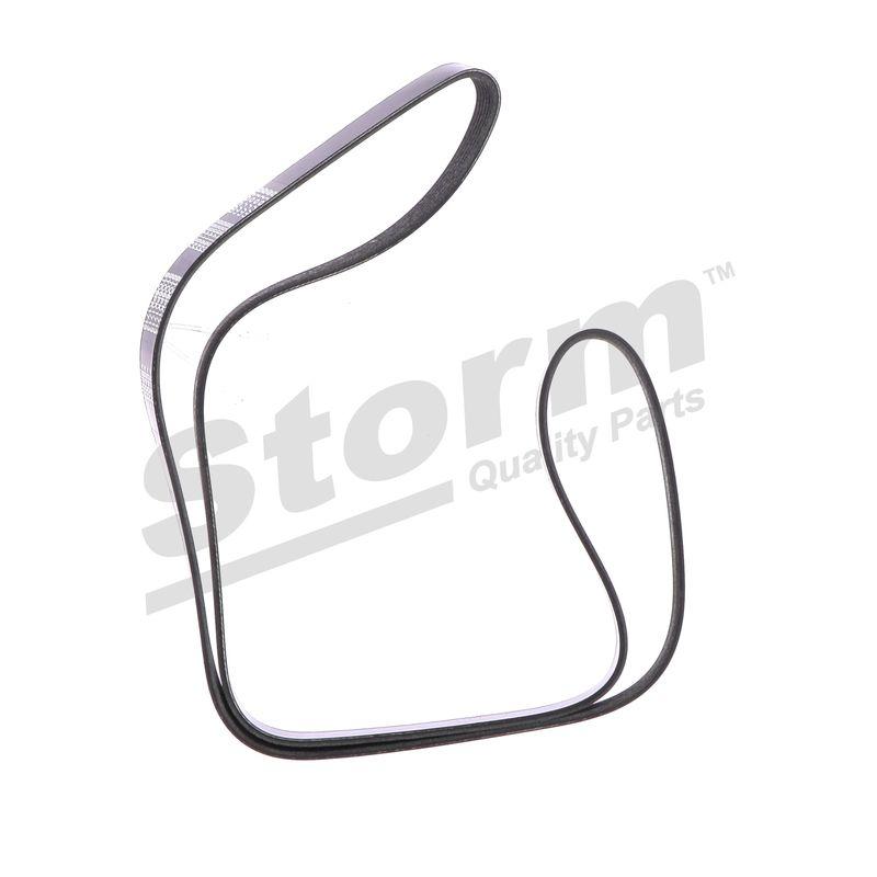 Courroie trapézoïdale à nervures STORM QUALITY PARTS STO6PK1713