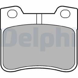 Kit de plaquettes de frein, frein à disque DELPHI LP1051
