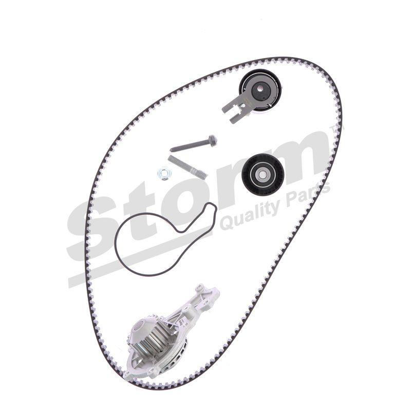 Pompe à eau + kit de courroie crantée STORM QUALITY PARTS 904487KP