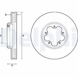 Disque de frein DELPHI BG9150