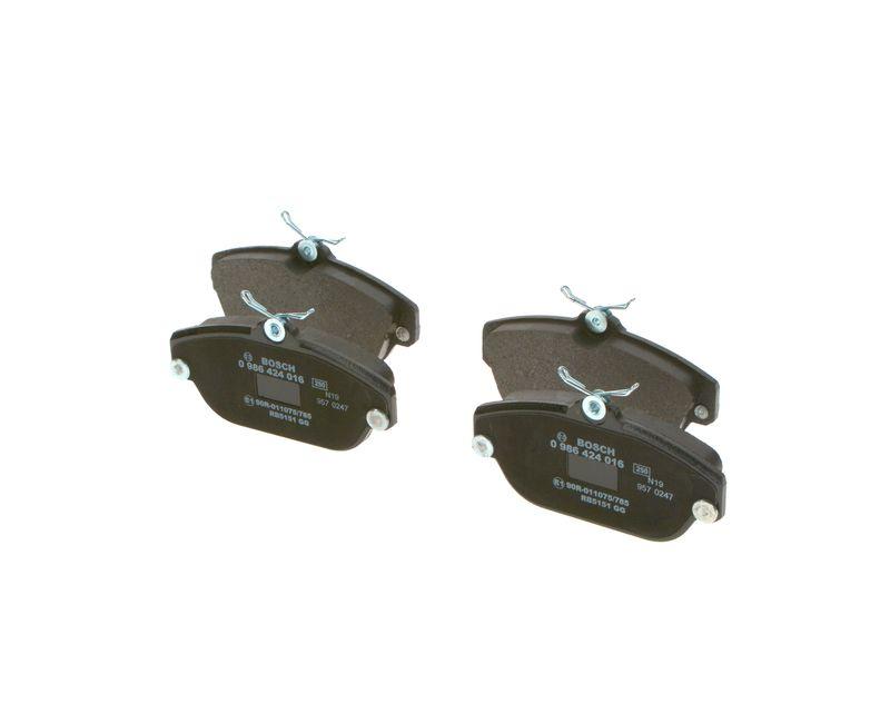 Kit de plaquettes de frein, frein à disque BOSCH 0 986 424 016