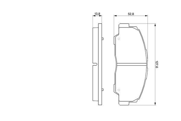 Kit de plaquettes de frein, frein à disque BOSCH 0 986 424 297
