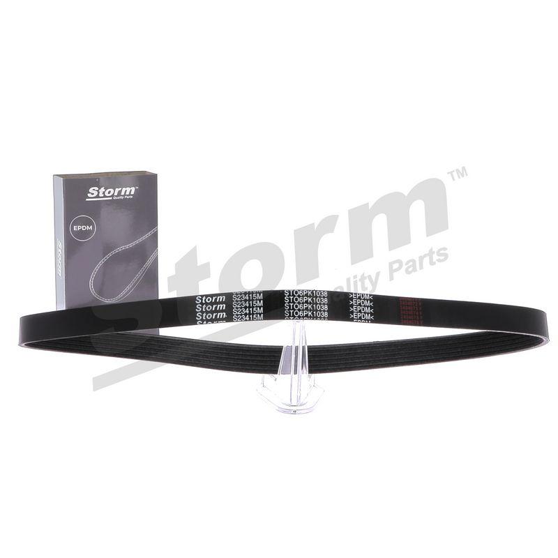 Courroie trapézoïdale à nervures STORM QUALITY PARTS STO6PK1038
