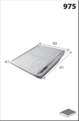 Filtre, air de l'habitacle MECAFILTER ELR7071