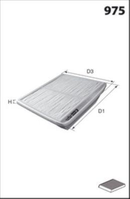Filtre, air de l'habitacle MECAFILTER ELR7071