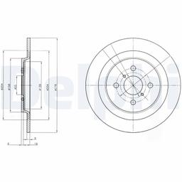 Disque de frein DELPHI BG4076