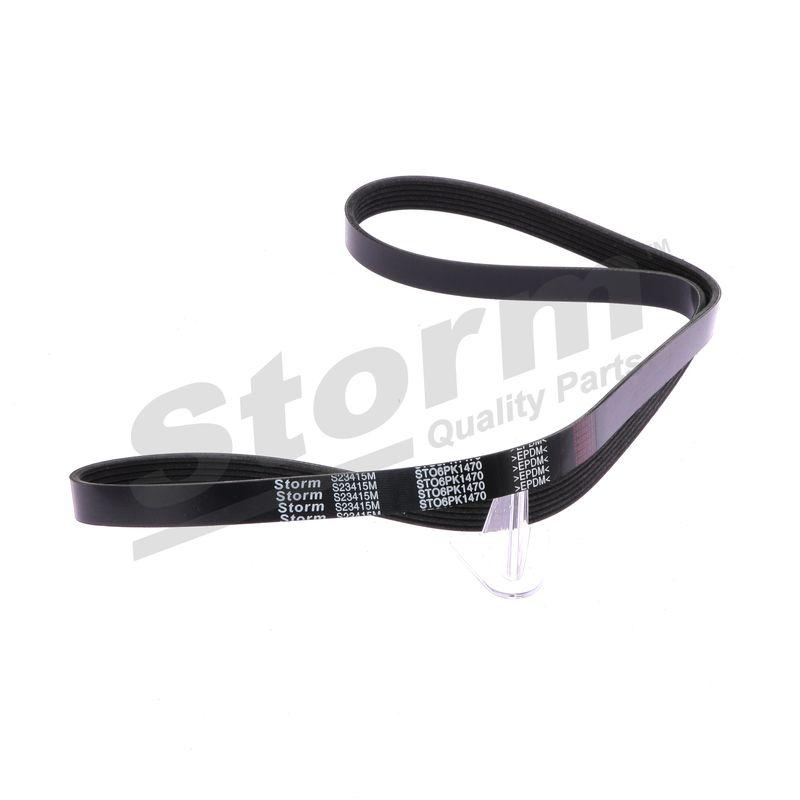 Courroie trapézoïdale à nervures STORM QUALITY PARTS STO6PK1470