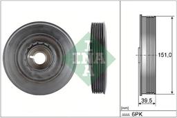 Poulie, vilebrequin Schaeffler INA 544 0090 10