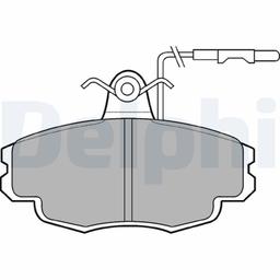 Kit de plaquettes de frein, frein à disque DELPHI LP695