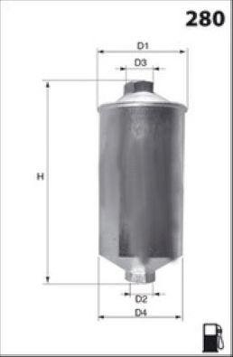 Filtre à carburant MECAFILTER ELE3569