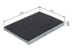 Filtre, air de l'habitacle BOSCH 1987435613