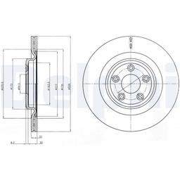 Disque de frein DELPHI BG4202C