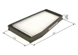 Filtre, air de l'habitacle BOSCH 1 987 435 122