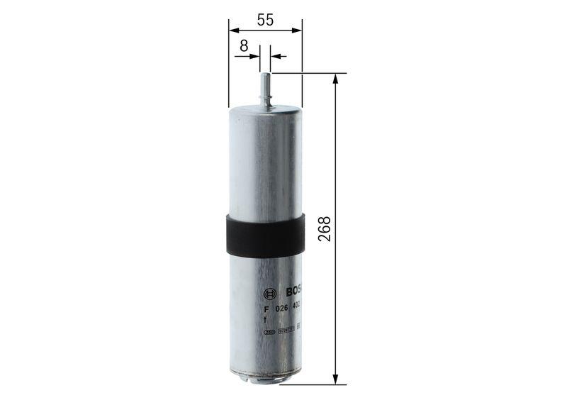 Filtre à carburant BOSCH F 026 402 257