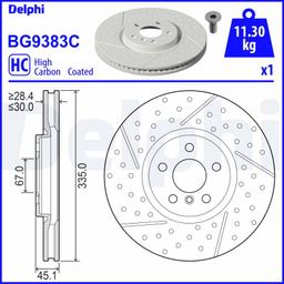 Disque de frein DELPHI BG9383C