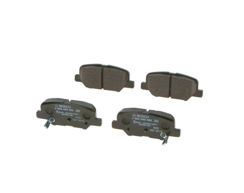 Kit de plaquettes de frein, frein à disque BOSCH 0 986 495 358