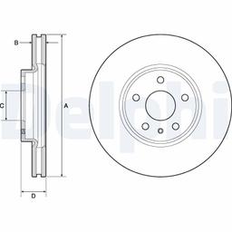 Disque de frein DELPHI BG4702C