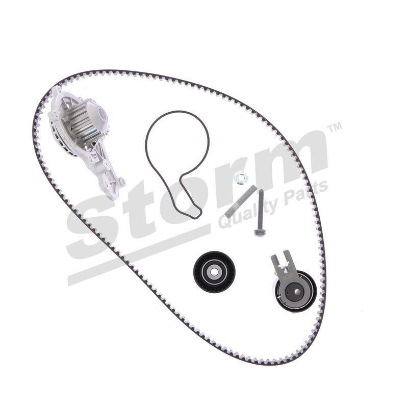 Pompe à eau + kit de courroie crantée STORM QUALITY PARTS 904487KP