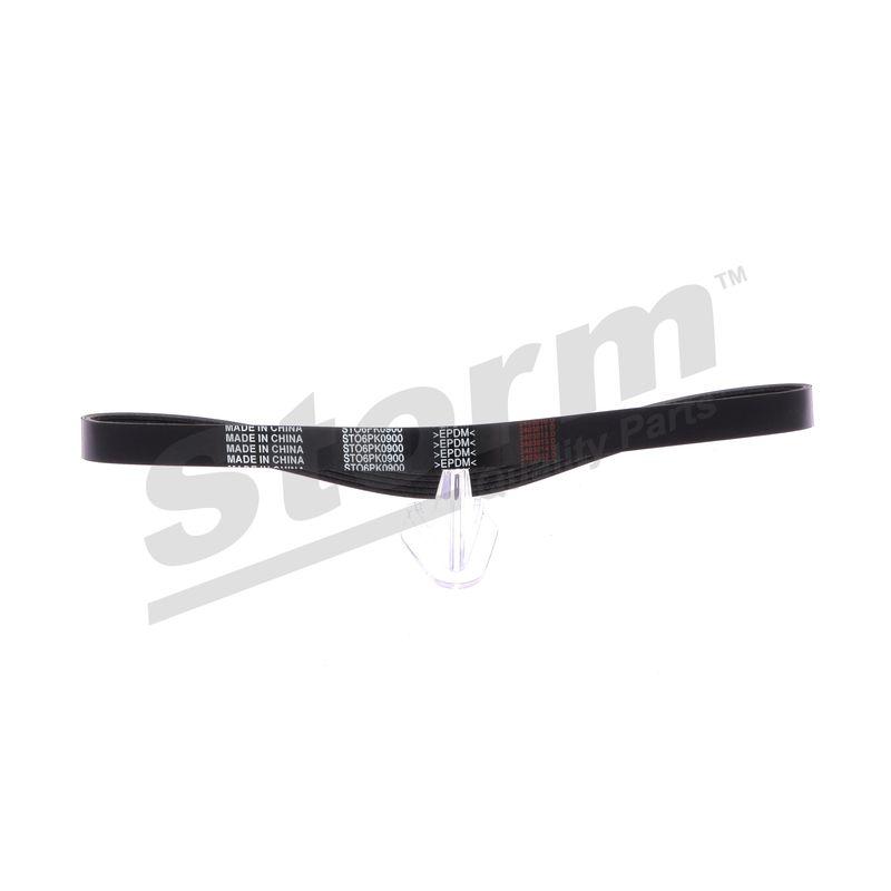 Courroie trapézoïdale à nervures STORM QUALITY PARTS STO6PK0900