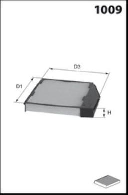 Filtre, air de l'habitacle MECAFILTER CLR7120