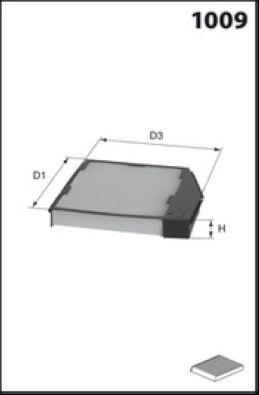 Filtre, air de l'habitacle MECAFILTER CLR7120