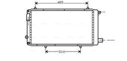 Radiateur, refroidissement du moteur AVA QUALITY COOLING CNA2073