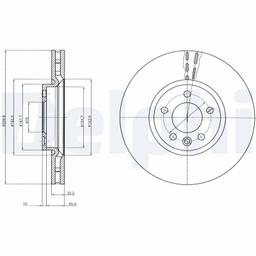 Disque de frein DELPHI BG9106