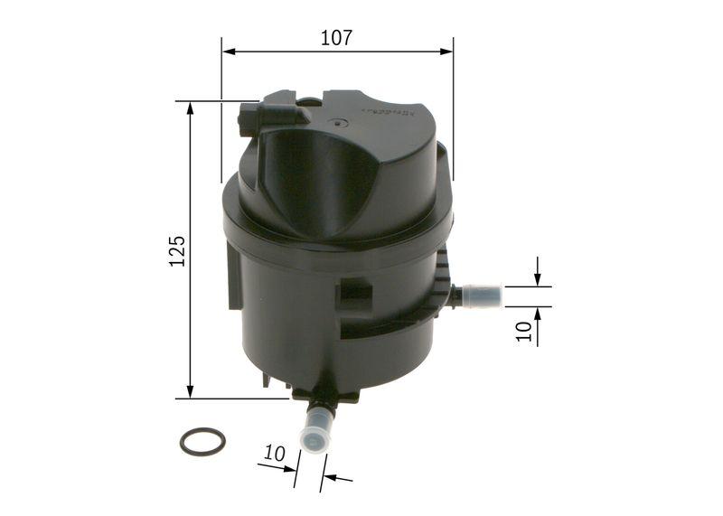 Filtre à carburant BOSCH 0 450 907 007