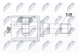 Jeu de joints, arbre de transmission NTY NPW-FR-087