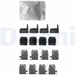 Kit d'accessoires, plaquette de frein à disque DELPHI LX0639