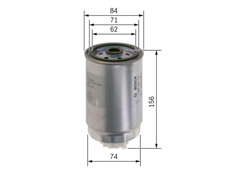 Filtre à carburant BOSCH F 026 402 176