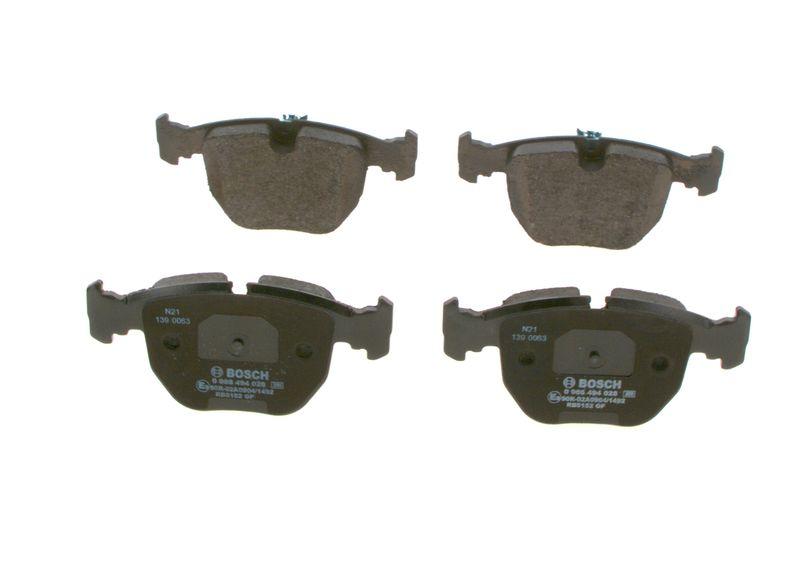 Kit de plaquettes de frein, frein à disque BOSCH 0 986 494 028
