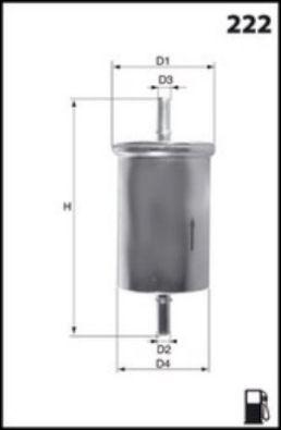 Filtre à carburant MECAFILTER ELE3653