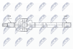 Arbre de transmission NTY NPW-CH-122
