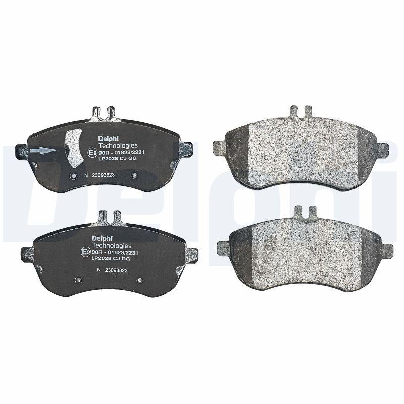 Kit de plaquettes de frein, frein à disque DELPHI LP2028