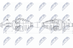Arbre de transmission NTY NPW-ME-046
