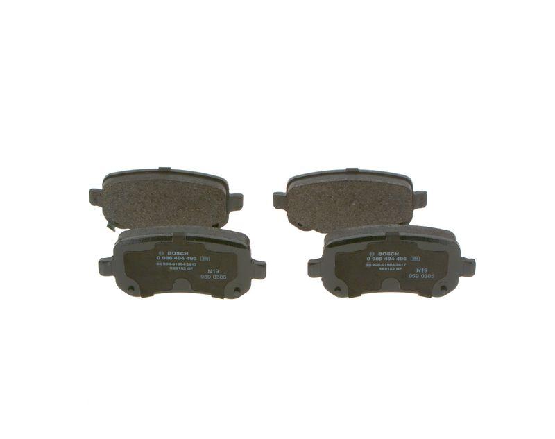 Kit de plaquettes de frein, frein à disque BOSCH 0 986 494 496
