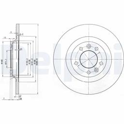 Disque de frein DELPHI BG3836